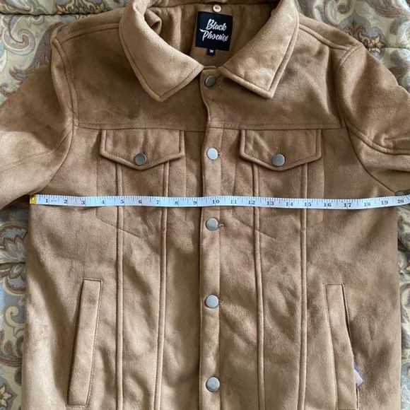 Black Phoenix Tan Faux Suede Jacket - Picture 9 of 11